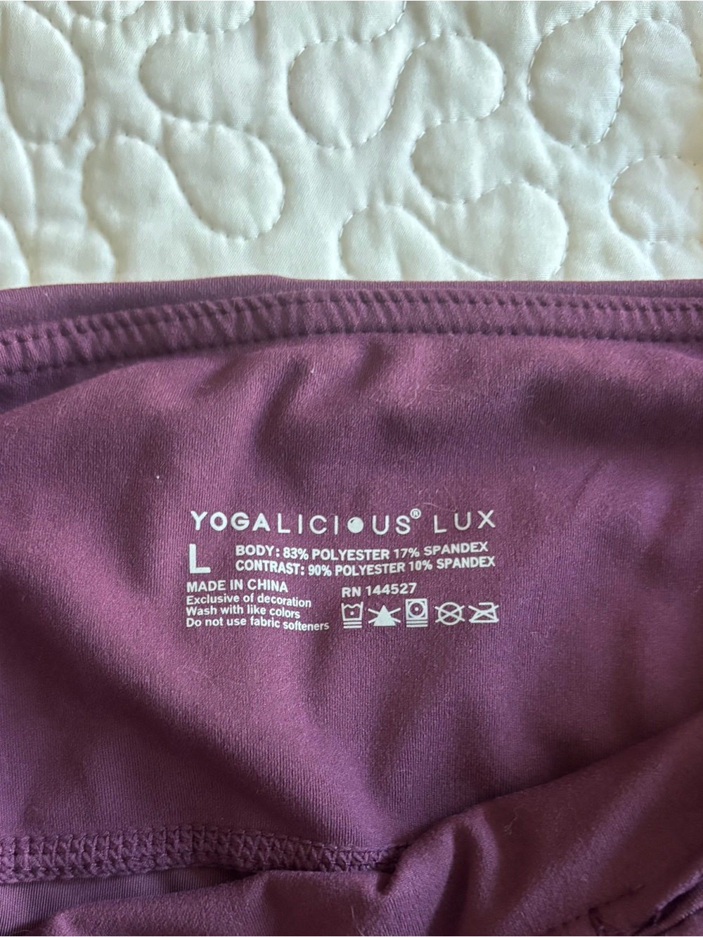 Yogalicious Lux Leggings in Plum
